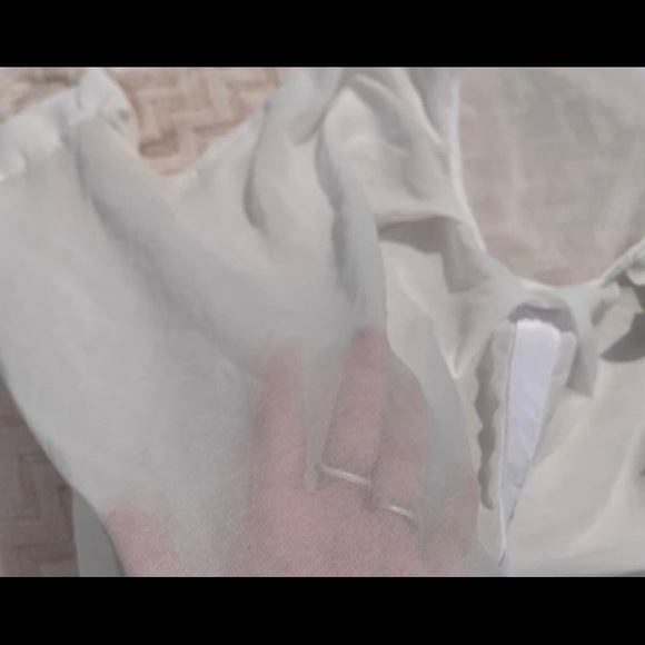 White throw over blouse - Picture 3 of 3